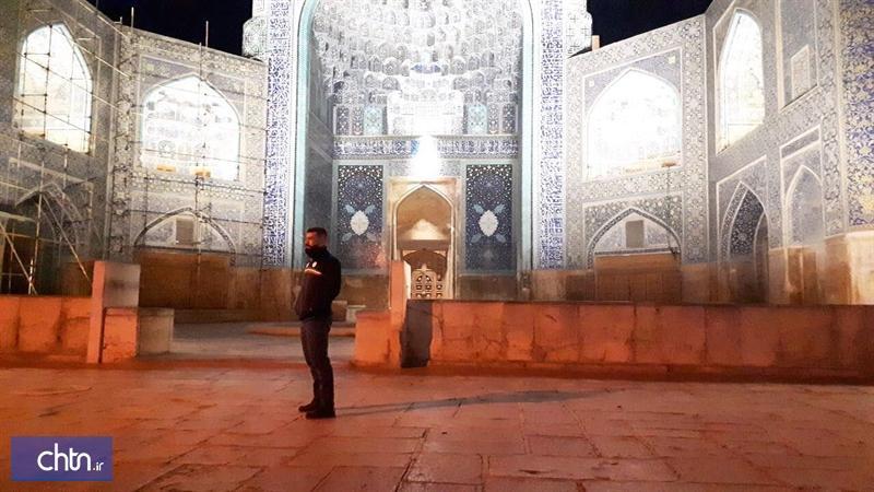شروع حفاظت شبانه از محوطه های بیرونی بناهای تاریخی میدان امام (ره) اصفهان